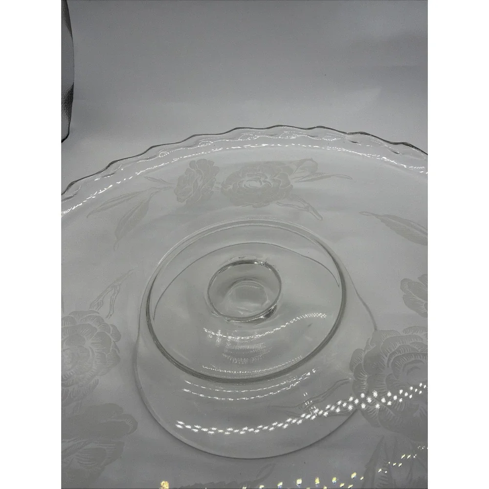 Fostoria Camellia Etched Rose Pattern‎ 12 1/8
